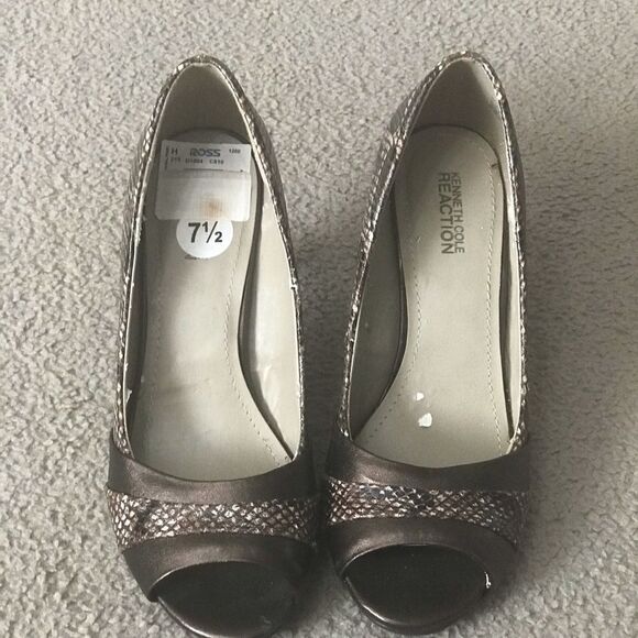 Kenneth Cole Reaction Animal Print Heels Size 7.5 - Picture 2 of 11